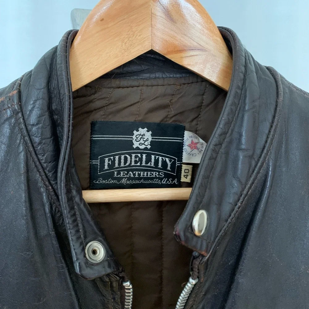 Fidelity Dark Brown Leather Jacket - Picture 2 of 4